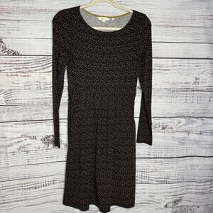 Boden Abigail Jersey Dress Black Long Sleeve Soft 2P